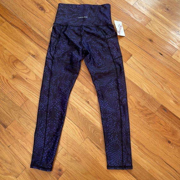 Lavaloka High Waisted Leggings. Size Medium. Cell Phone Pockets. NWT!! - Picture 2 of 9